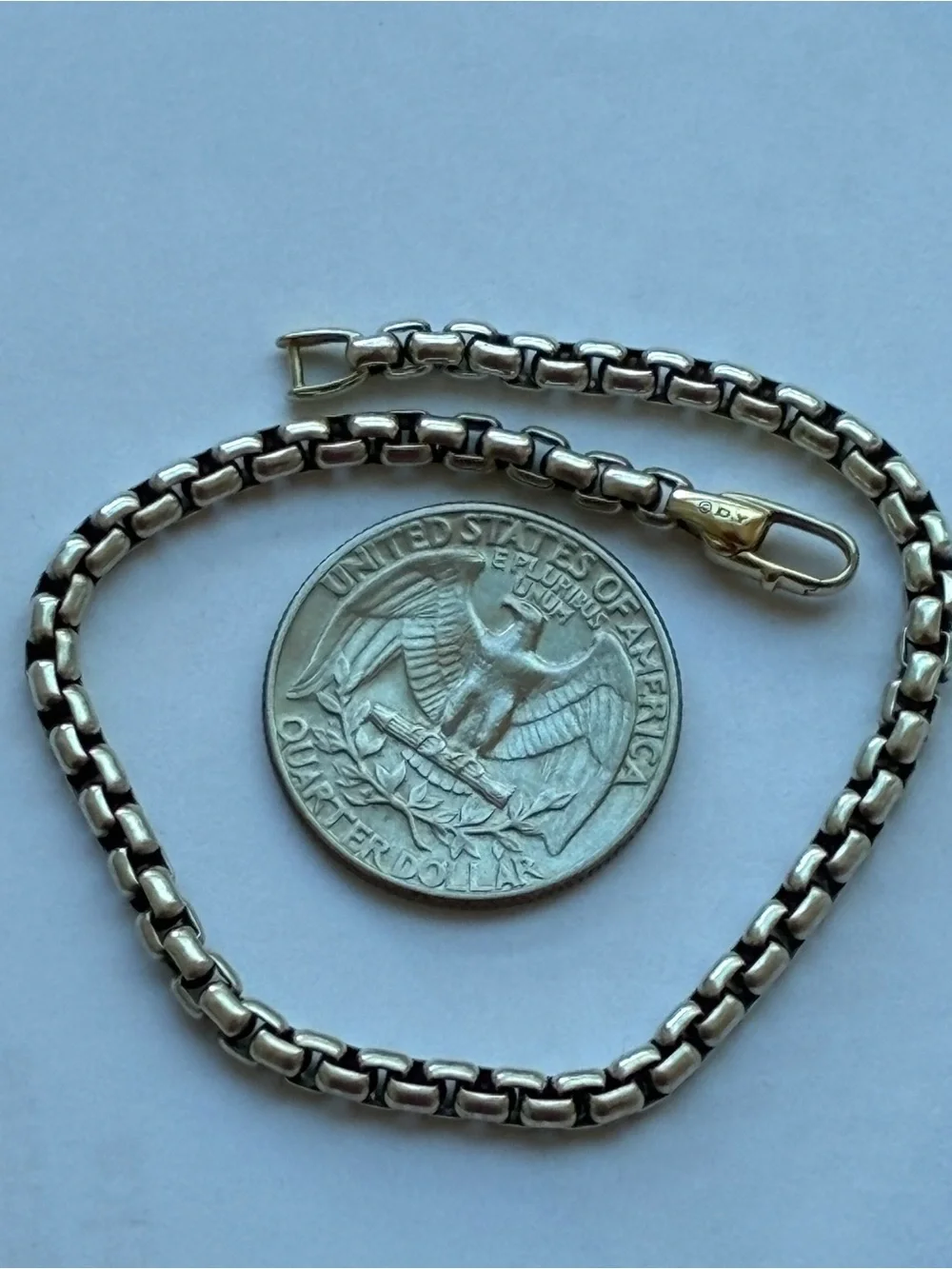 David Yurman 14K Yellow & Silver Bel Aire Box-Link Bracelet